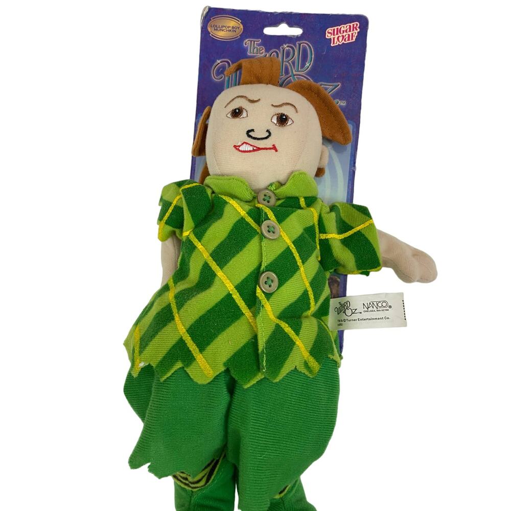 Vintage Wizard of Oz Lollypop Guild Munchkin NANCO Sugar Loaf Plush 12.5 " Doll